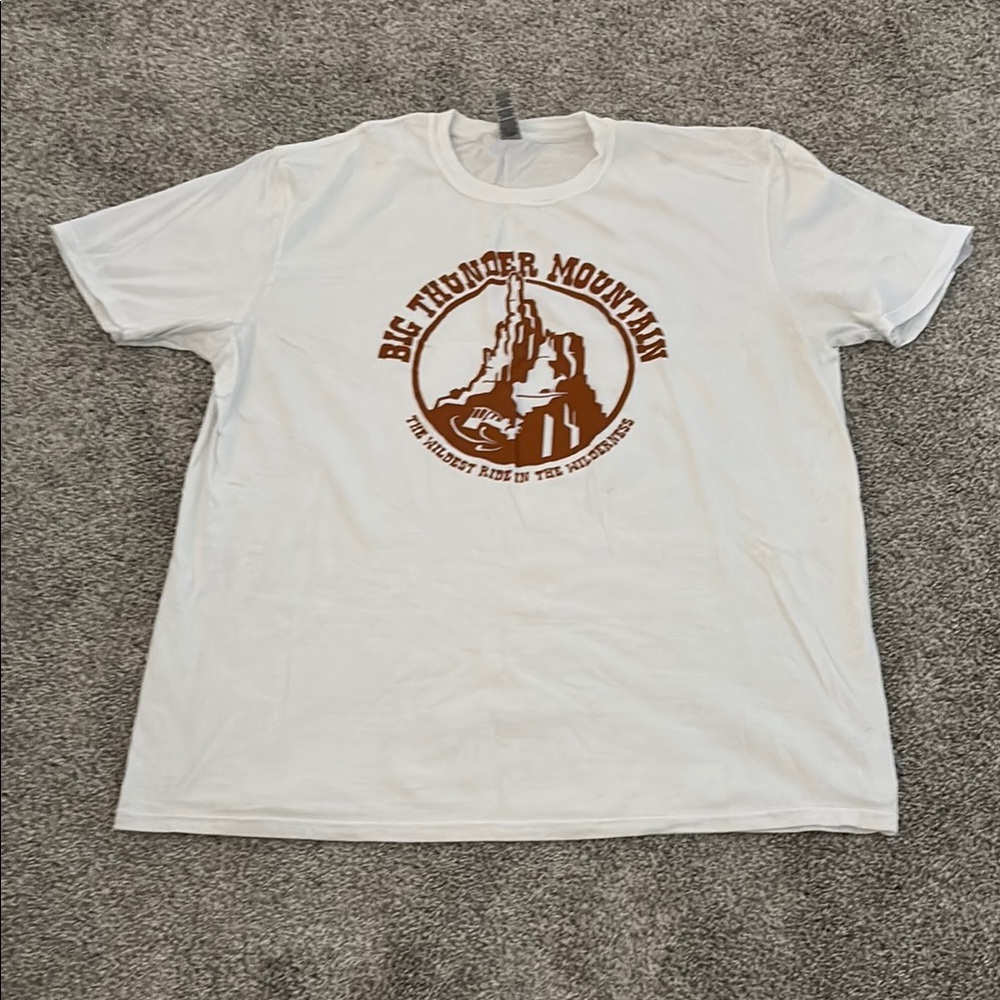 Big Thunder Mountain White and Brown Tee